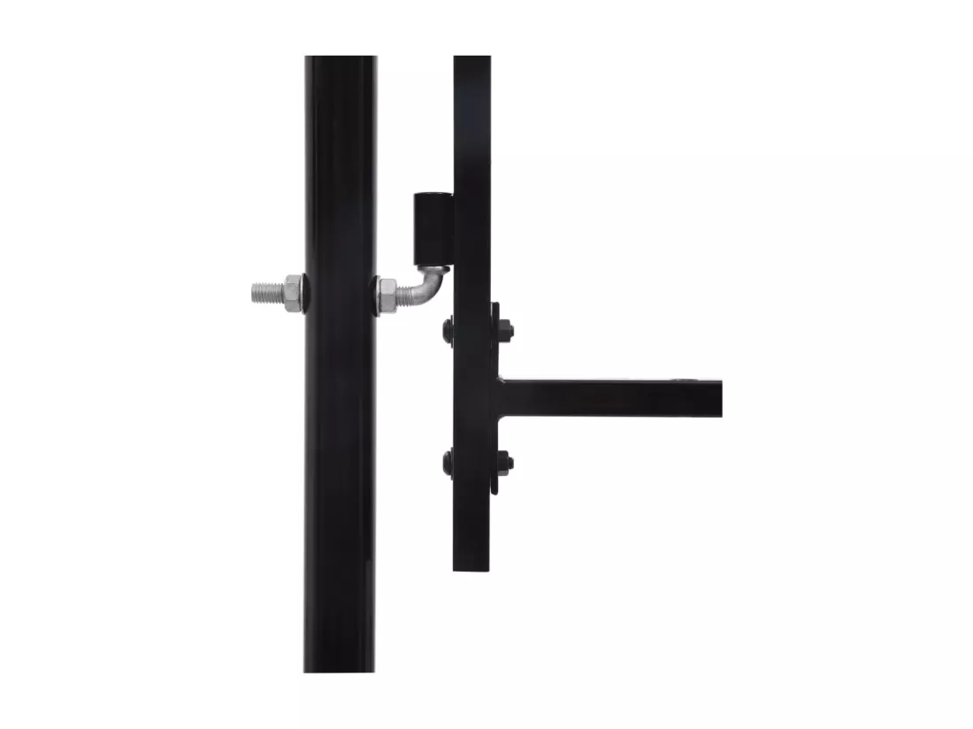 Portail de jardin Acier 1,75 x 4 m Noir