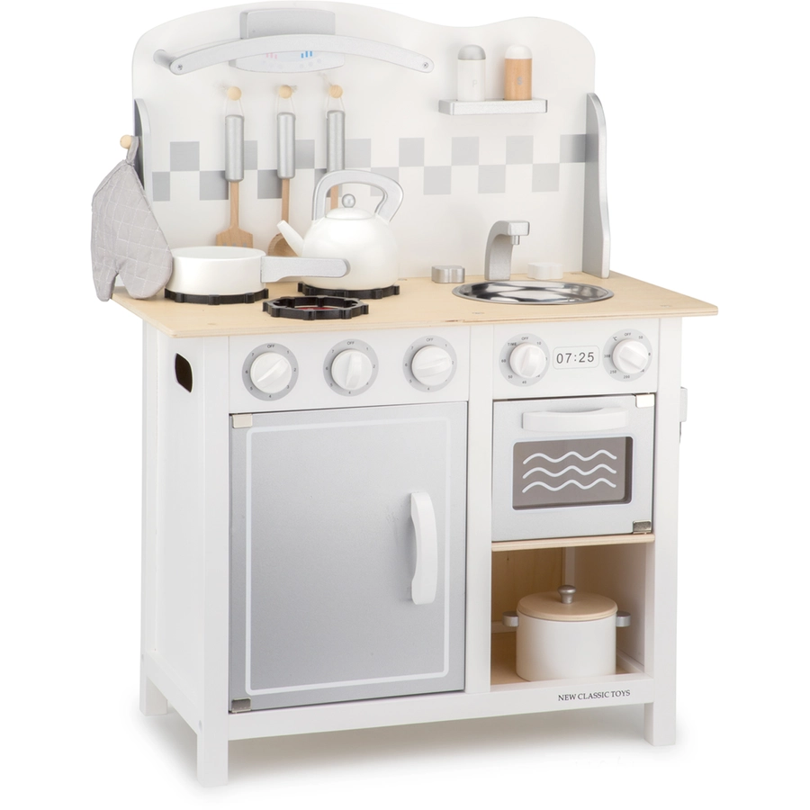 New Classic Toys Spielküche Bon Appetit Deluxe weißsilber