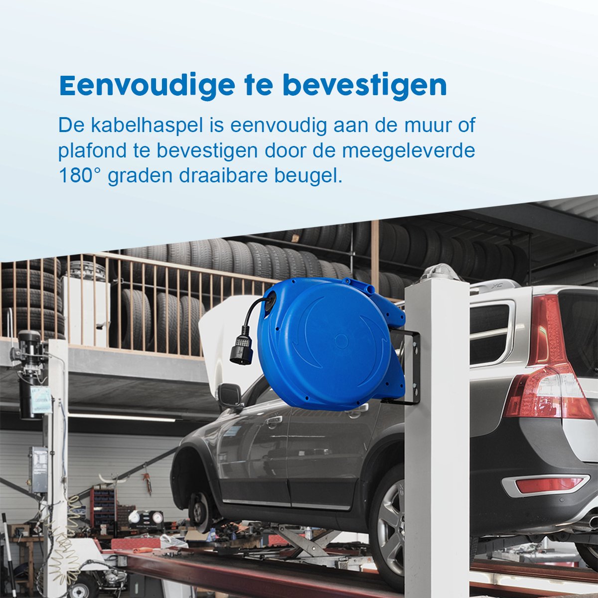 ProPlus 220 volt automatische kabelhaspel - 15 meter