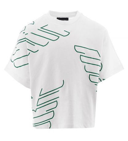 Emporio Armani T-Shirt - Weiß m. Grün