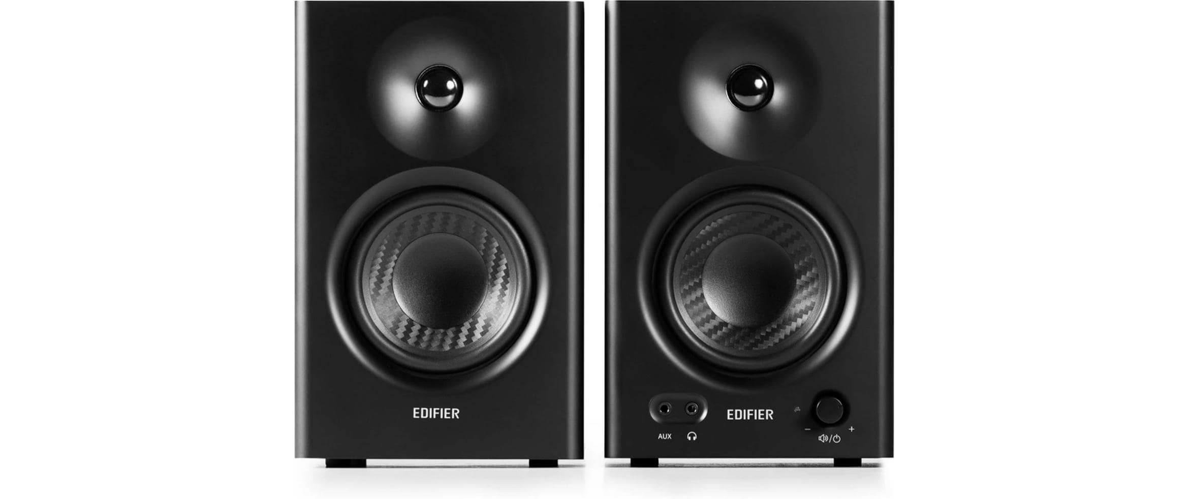 Regallautsprecher Paar MR4 Schwarz<br>Aktivierte Studio-Monitor-Lautsprecher
