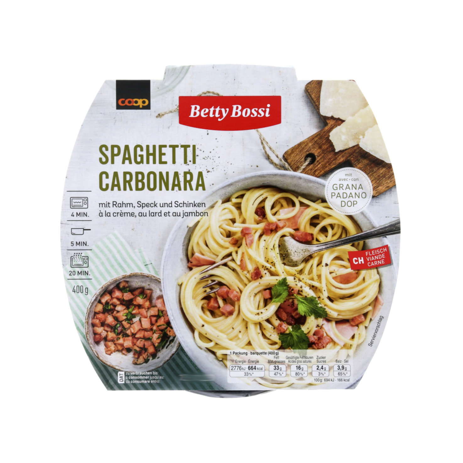 Betty Bossi Spaghetti Carbonara