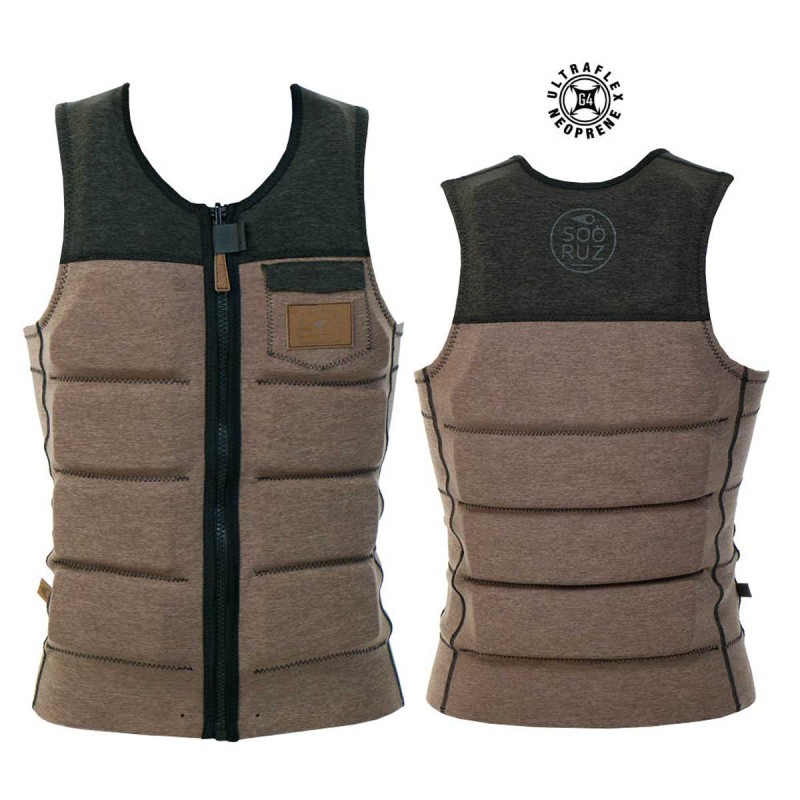 Impact Vest Sooruz Wakevest Zip Delux Grey 2017 - The Corner Shop