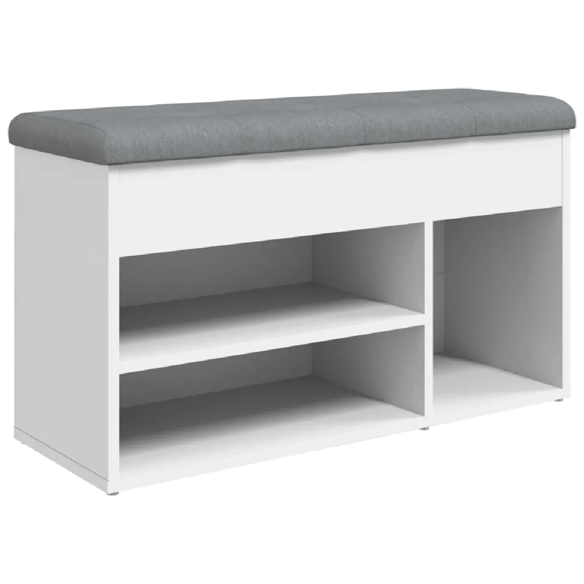 Decoshop26 Banc à Chaussures Blanc