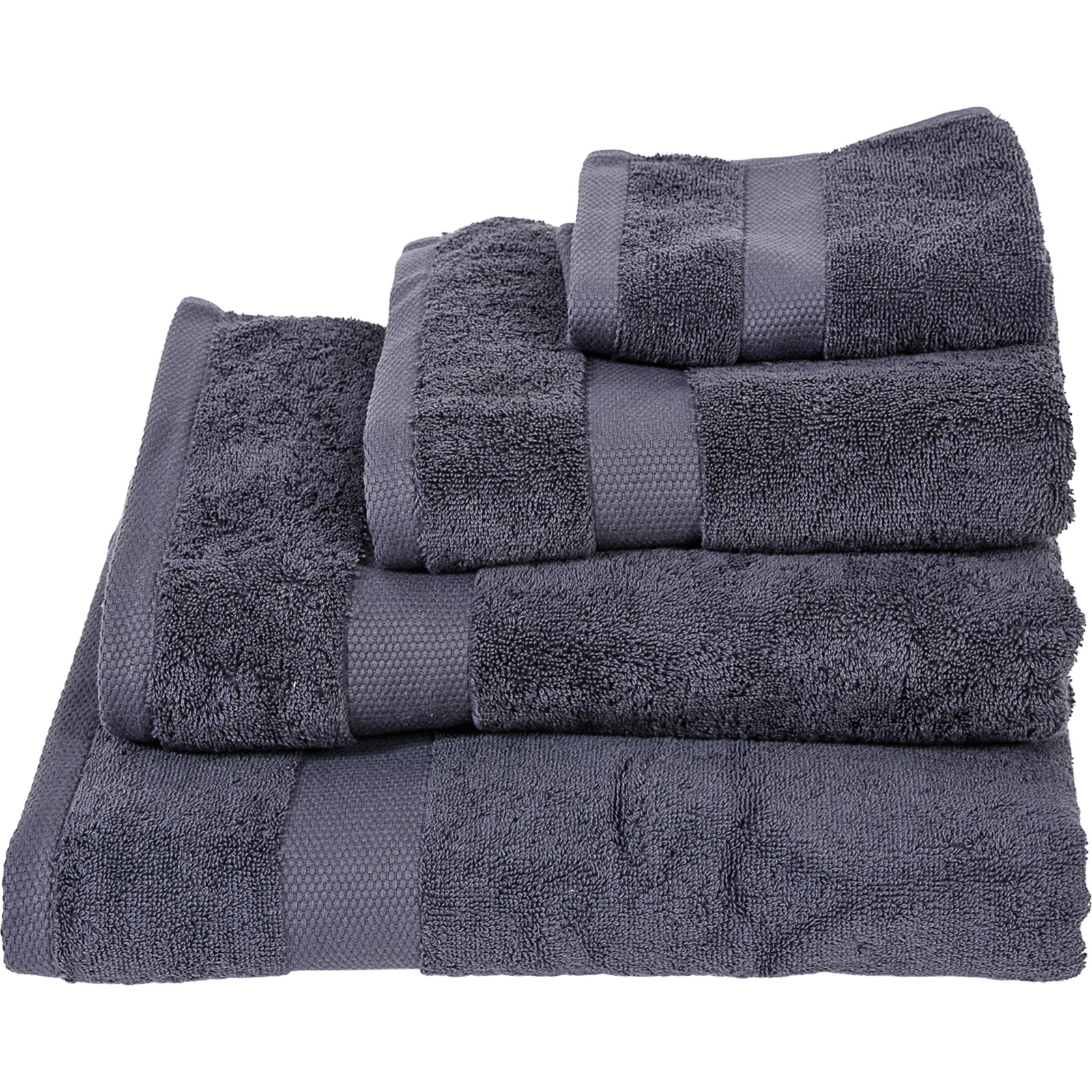 Waschlappen 30 x 30 cm uni anthrazit