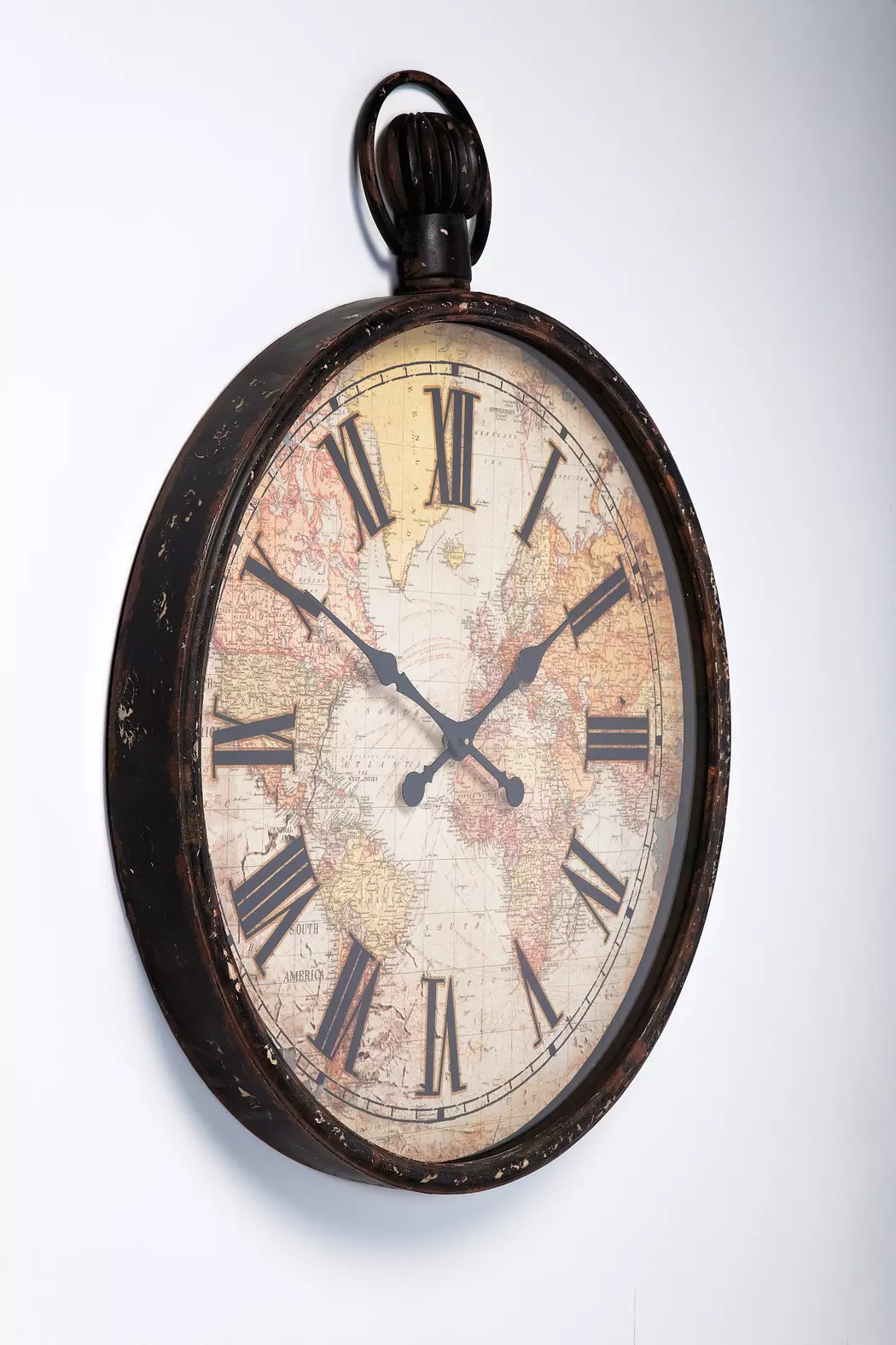 Quarzwanduhr European Map 96 x 76 cm