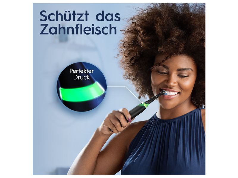 Oral-B Rotationszahnbürste iO Series 3n Matt Black Elektrische Zahnbürste mit rundem Bürstenkopf