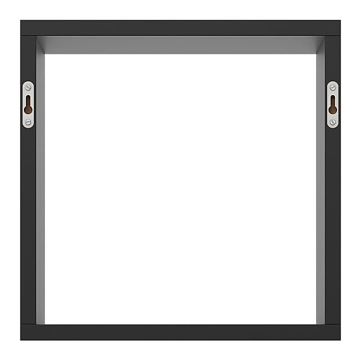 Étagère murale cube GoodHome Rigga noir L. 30 cm
