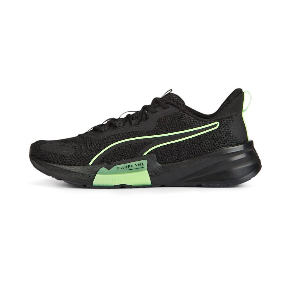 Puma PWRFRAME - Chaussures Training Homme puma black/fizzy lime