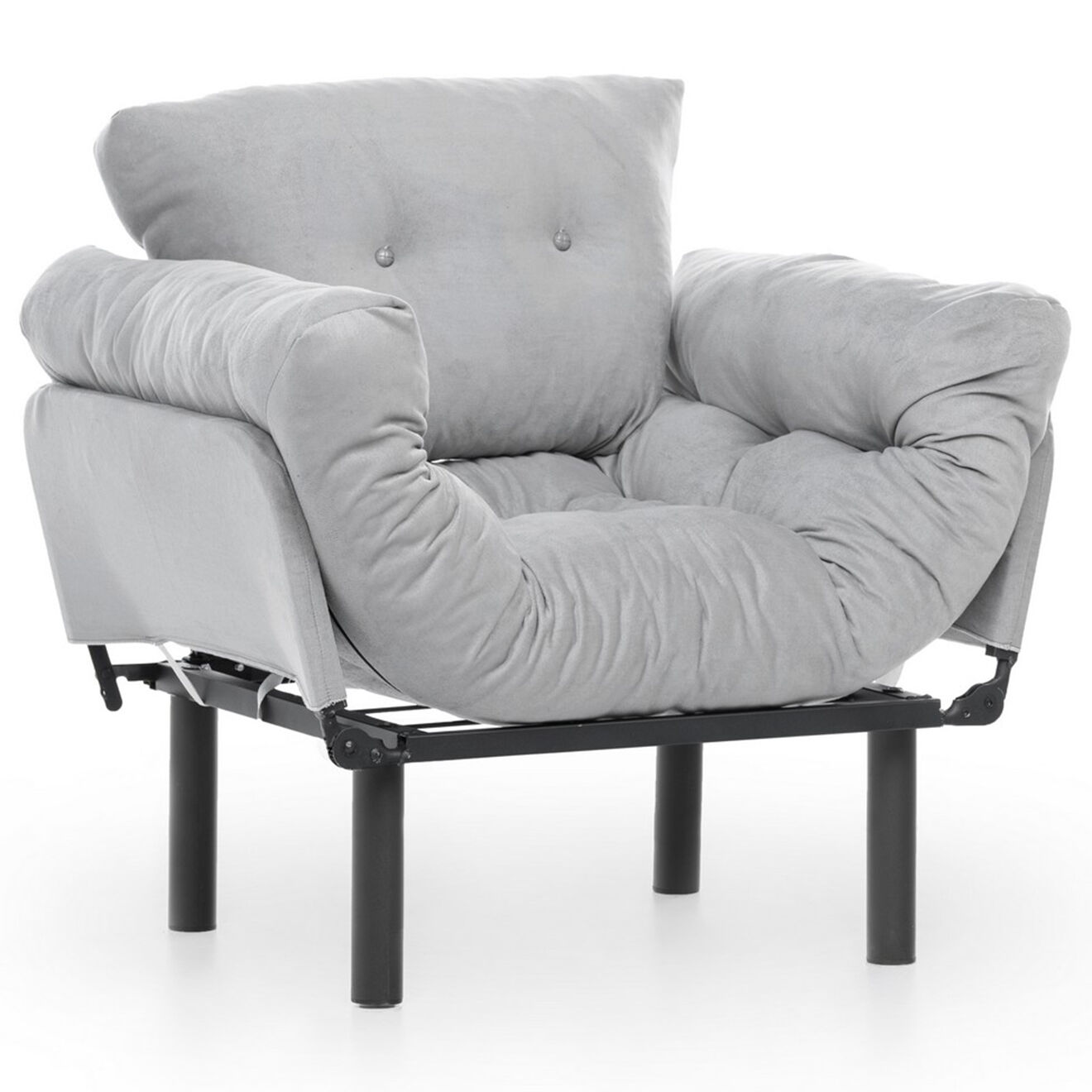 Atelier del Sofa Fauteuil Nitta gris - 60x53x45 cm