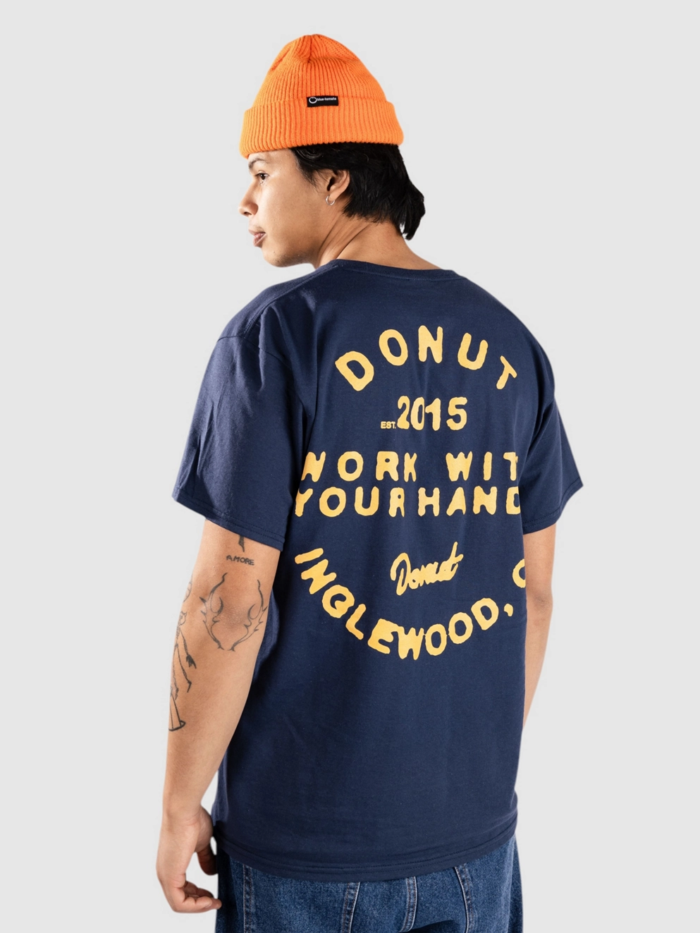 Donut Work With Your Hands T-Shirt blue