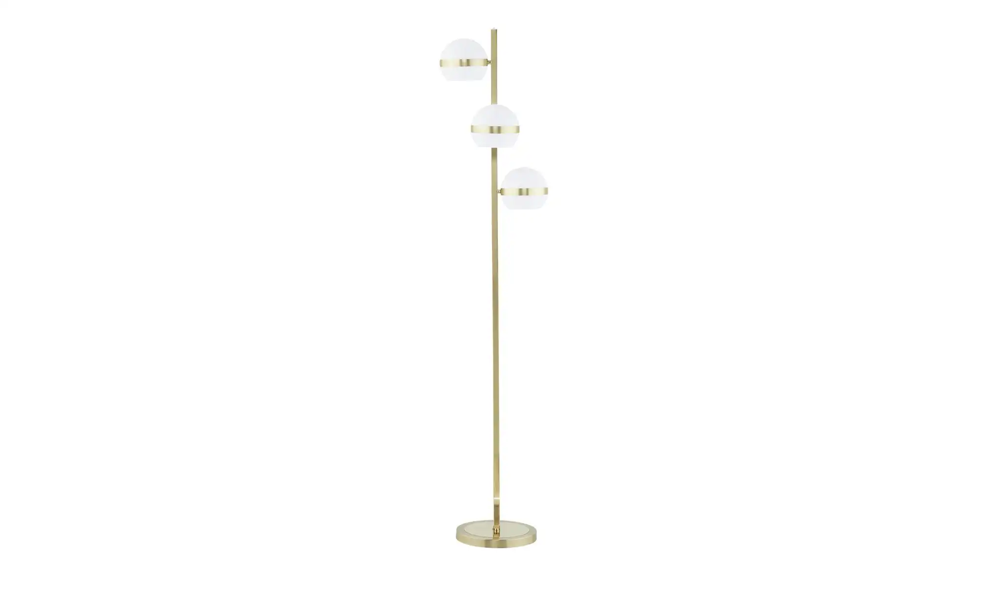 KHG LED-Stehleuchte, 3-flammig, messing-matt