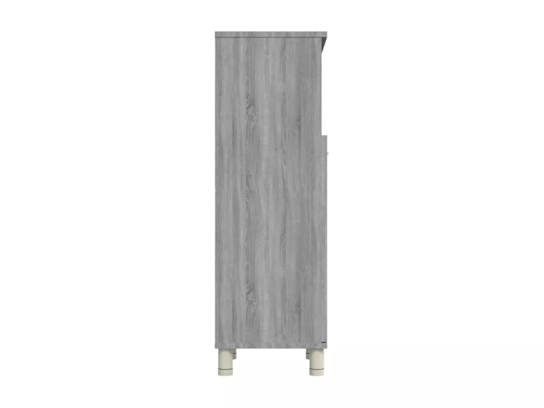 Armoire de bain Sonoma gris 30x30x95 cm Bois d'ingénierie