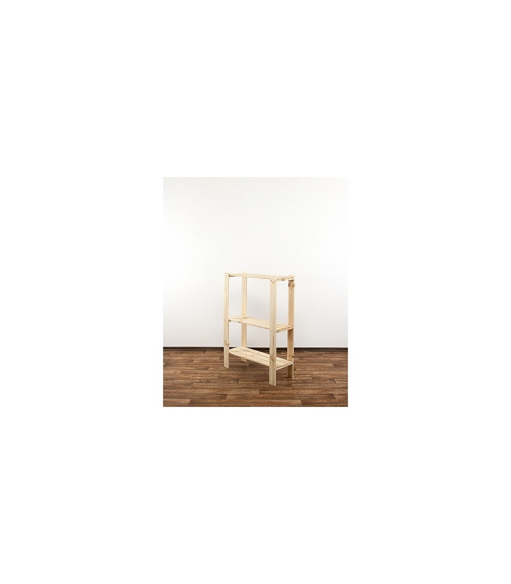 PROREGAL Houten Plank Woodland HxBxD 115 x 80 x 30 cm Plankbelasting 120 kg 3 planken Dennenhout Naturel