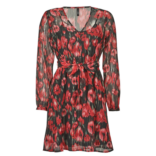 Only - ONLMARISE LUREX L/S STRING TOP CS PTM - Rouge