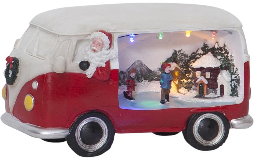 LED-Figur Merryville Bus, RotDeko-Objekt