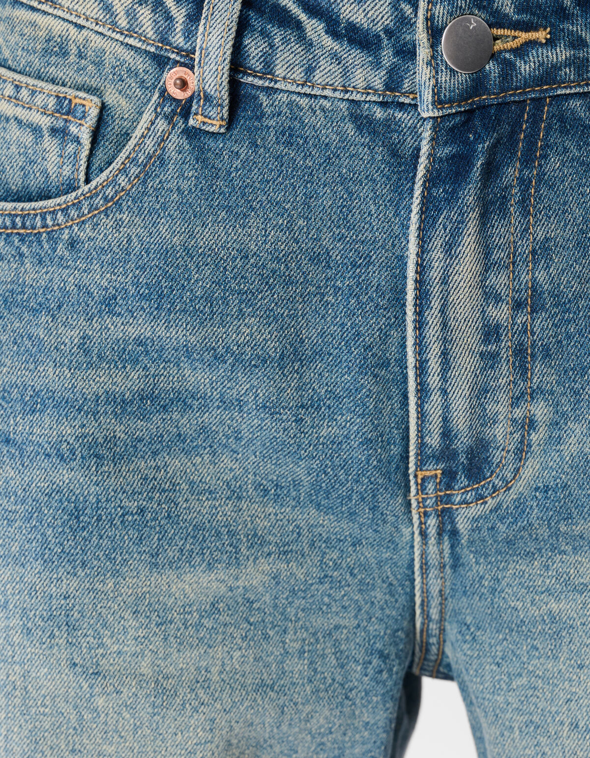Baggy Fit Tinted Jeans Donkerblauw