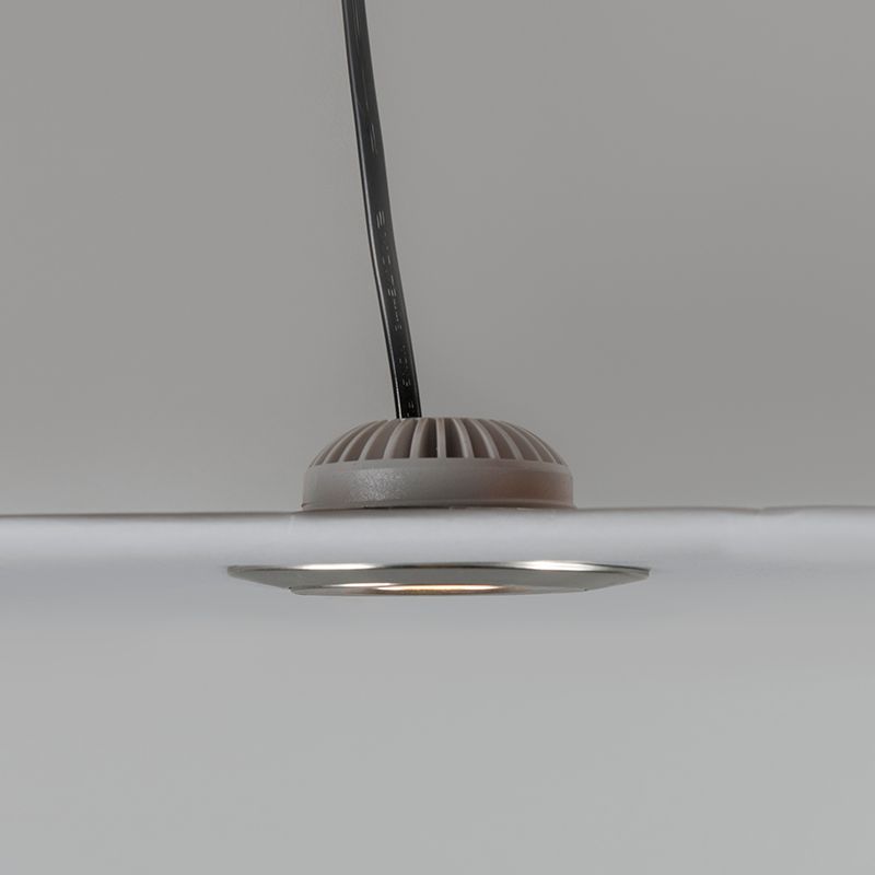 Set van 3 inbouwspots staal incl. LED IP44 - Relax LED