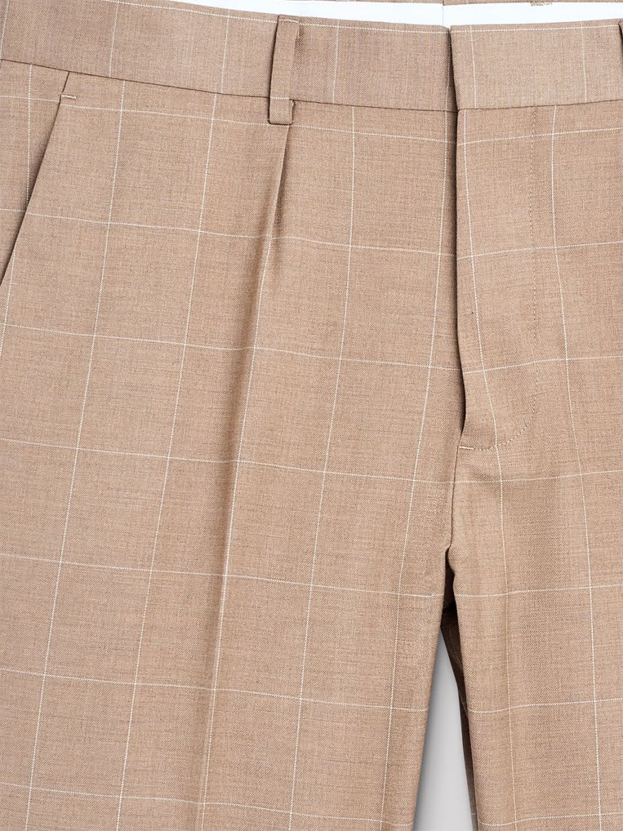 Pantalon coordonnable slim à carreaux