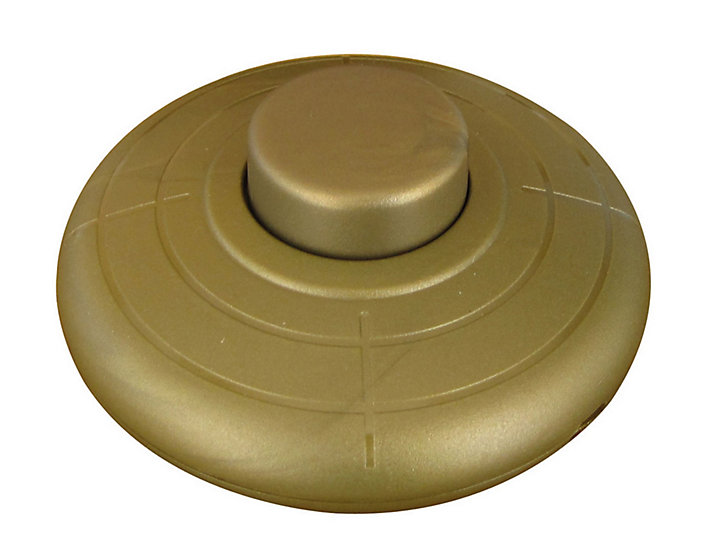 Interrupteur à pied unipolaire TIBELEC 2A 250V or