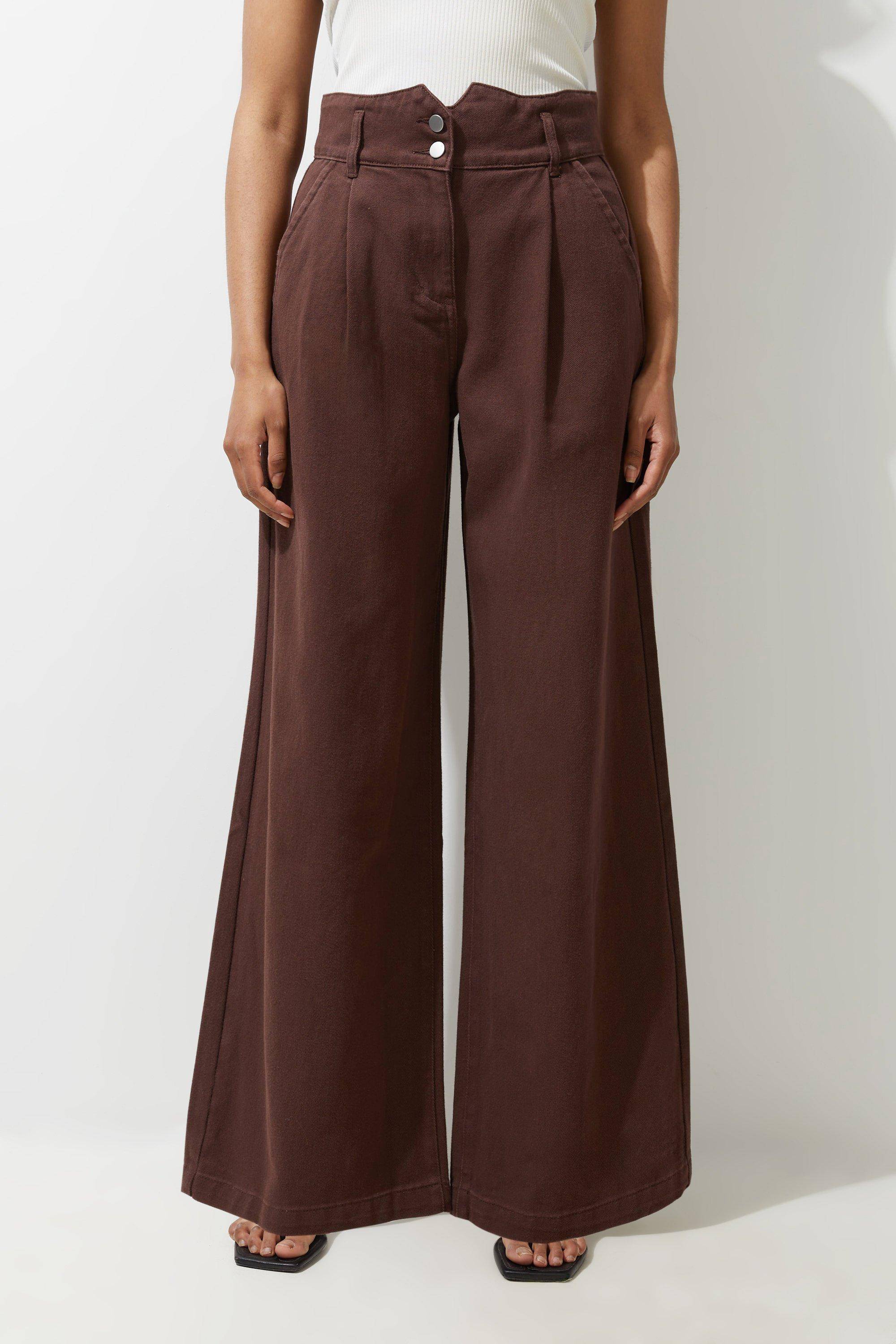KarenMillen Pantalon en jean à jambes larges