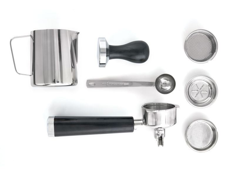 Caso Siebträgermaschine Espresso Gourmet Silber Design Siebträgermaschine