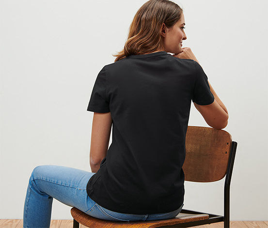 T-Shirt, schwarz