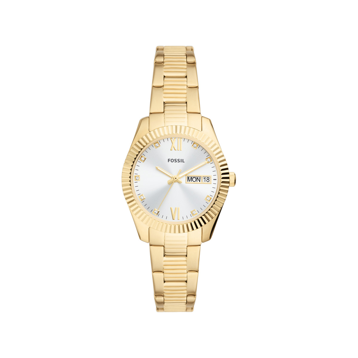 Montre FOSSIL femme bracelet acier doré jaune