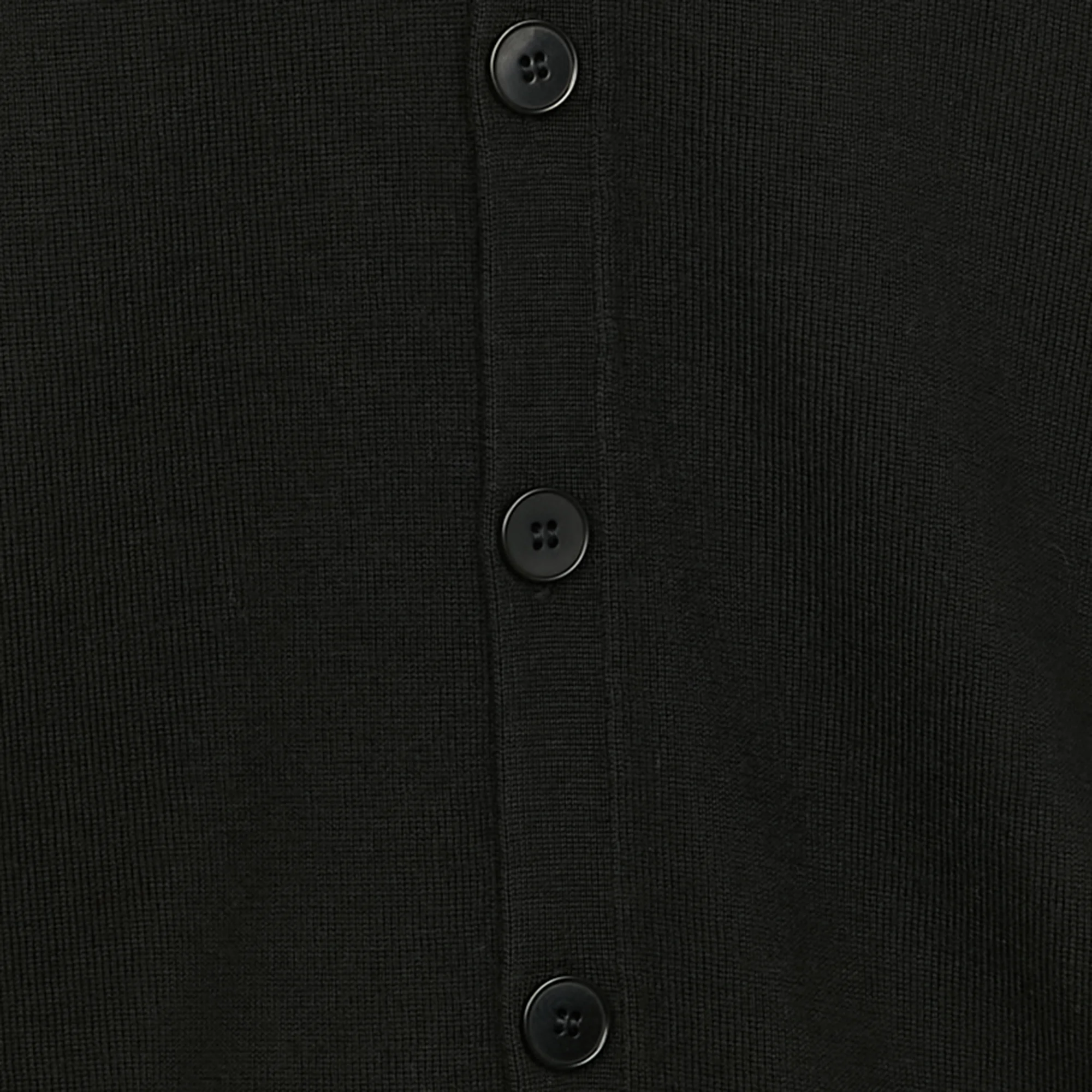 Gilet col V en laine | Noir
