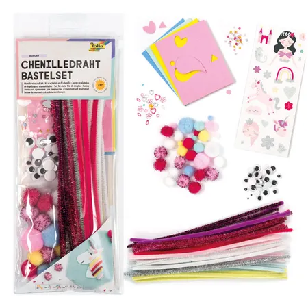 Folia Bastel-Set Chenilledraht UNICORN 227 Teile