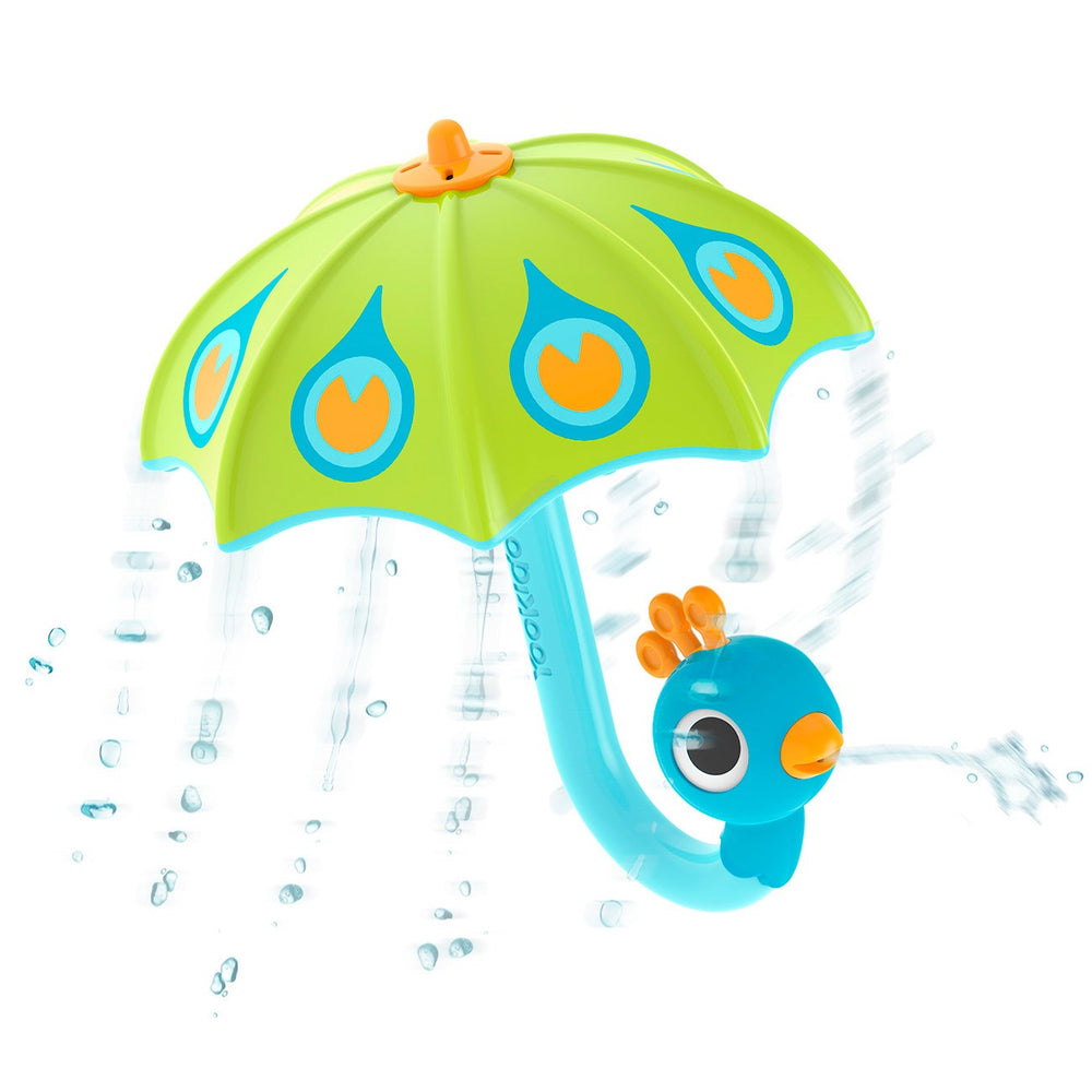 Køb Yookidoo Fill 'N' Rain Peacock Umbrella - Green