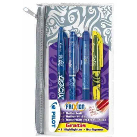 Pilot Frixion Aktionsset mit 4 Stiften und Federmäppchen