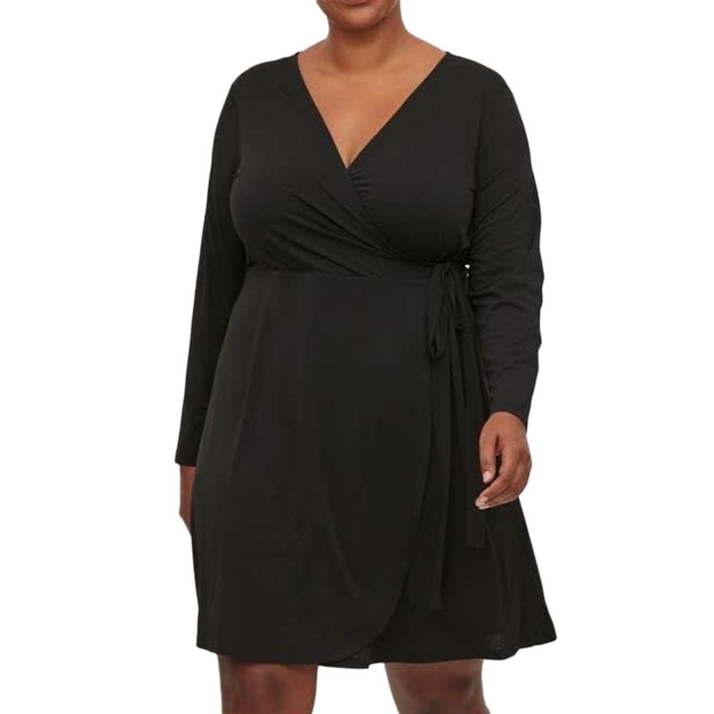 Vila Robe Noire Femme Vila Evoked Borneo