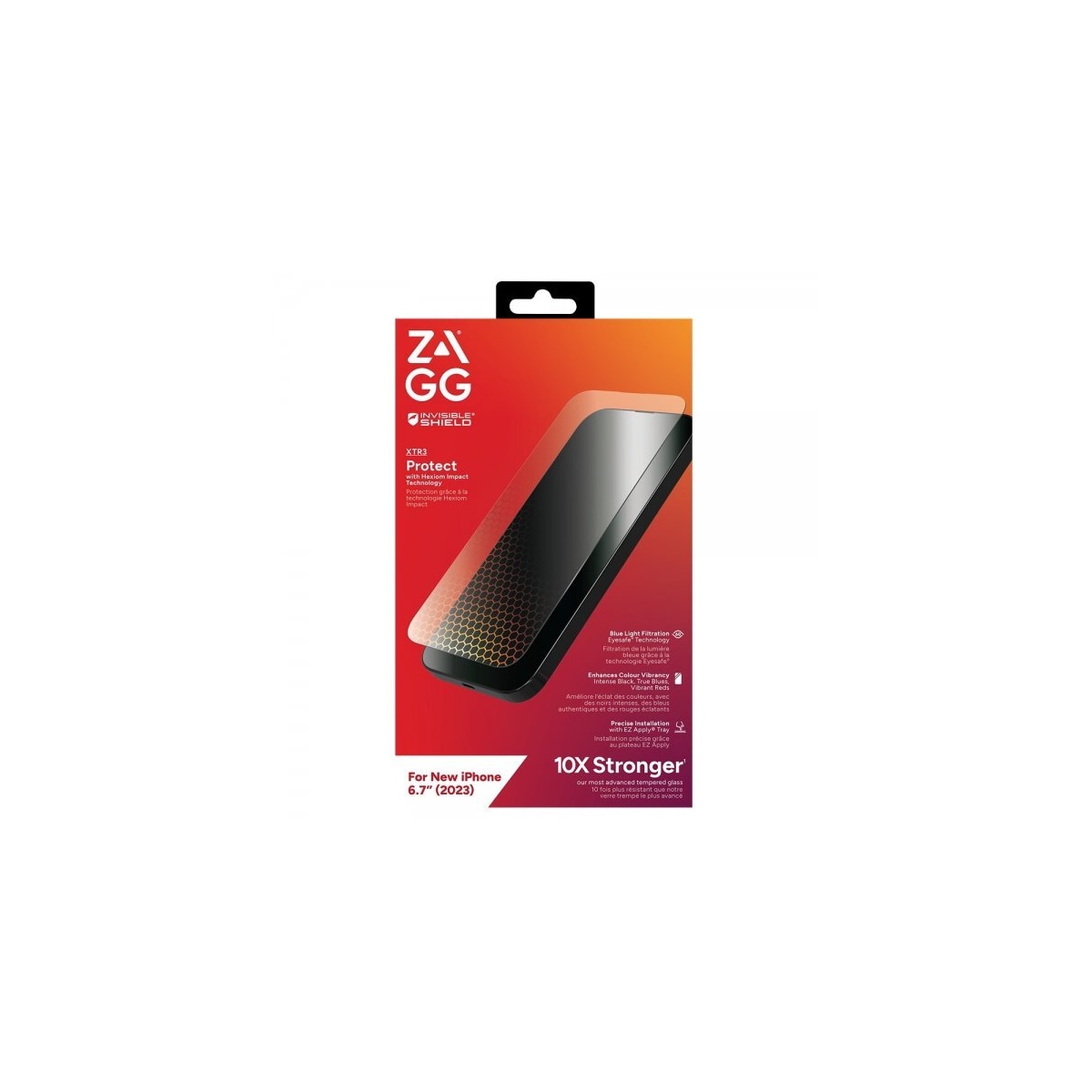 ZAGG InvisibleShield iPhone 15 Plus Skjermbeskytter Glass XTR3