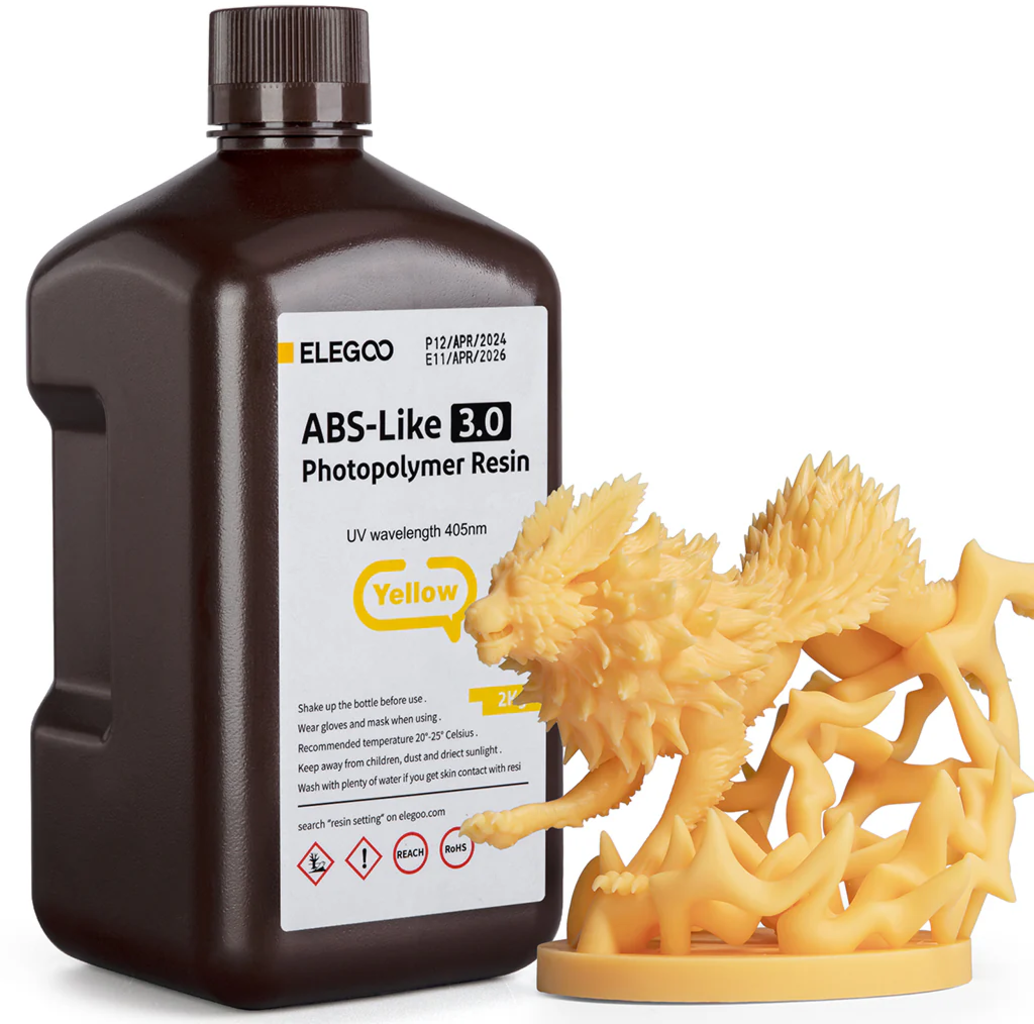 Elegoo  ABS-like Resin V3.0 Yellow, 2.000 g    Stärke, Präzision & Geschwindigkeit in Yellow