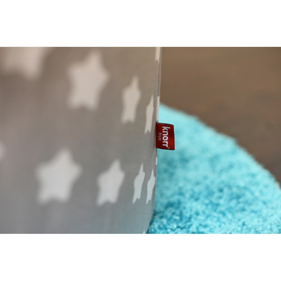 knorr toys® Bällebad soft - Grey white stars - 300 balls soft pink grau