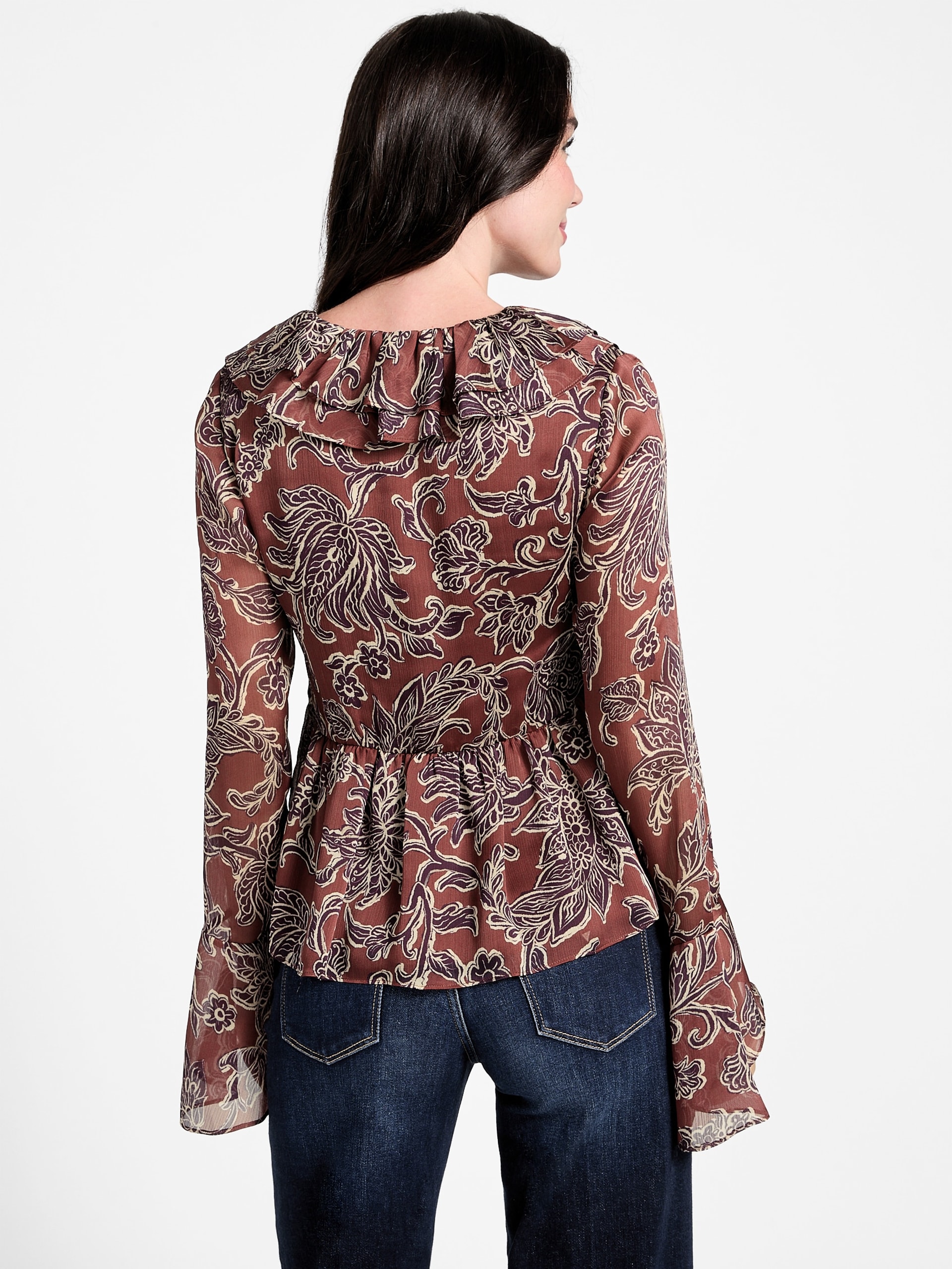 Blusa Sana com babados