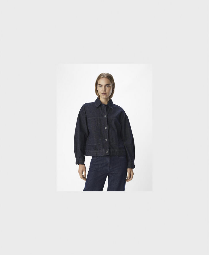 Object OBJCRYSTAL DNM LO L/S JACKET 136 Dark blue denim
