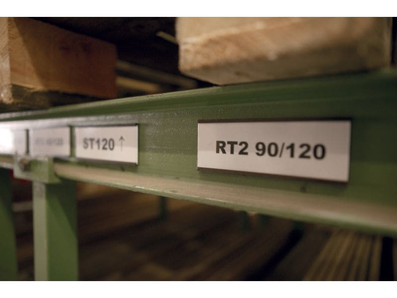 Franken Magnetschild 60 x 15 mm, Braun, 10 Stück Fenstermagnet und Lagerschild