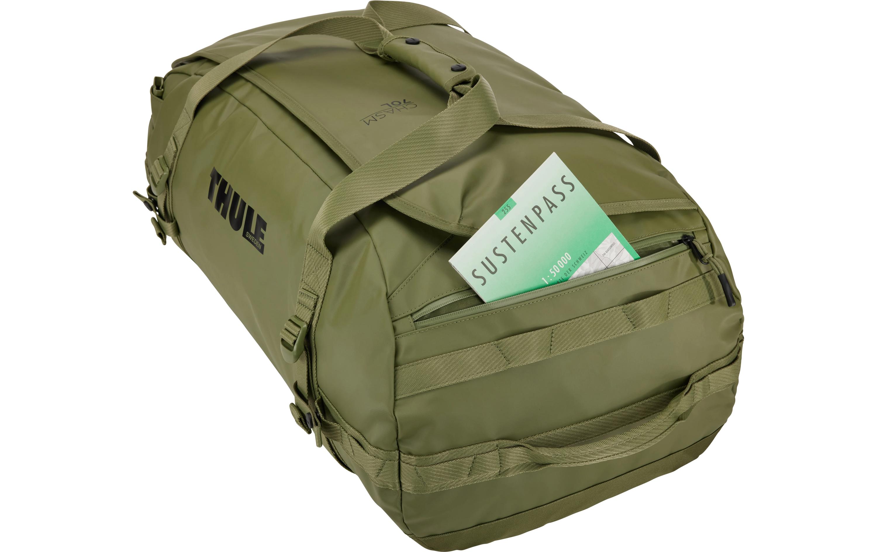 Duffle Bag Chasm 70 l, Olivine<br>Reisetasche und Rucksack in einem