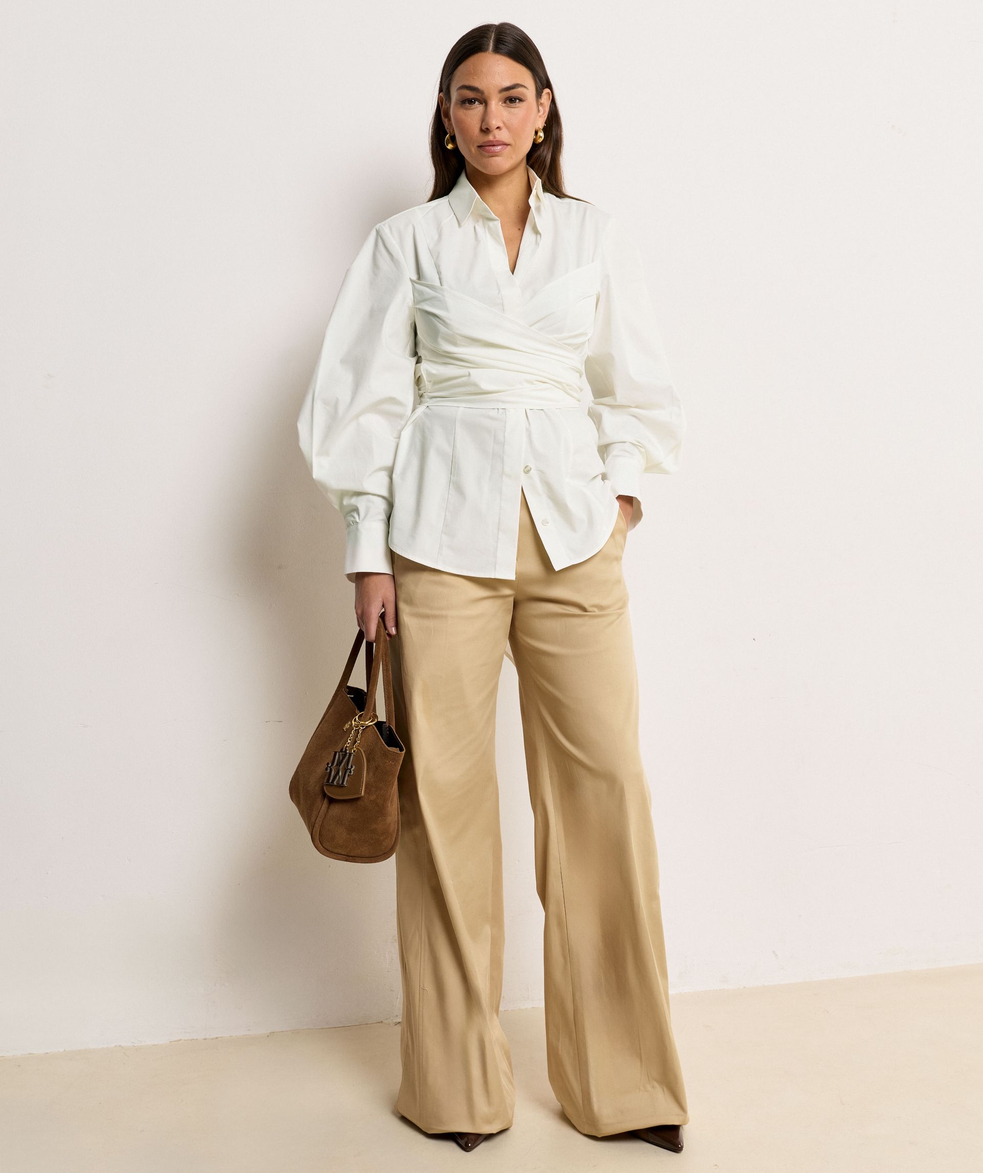 JV-LUANN fitted blouse - off white