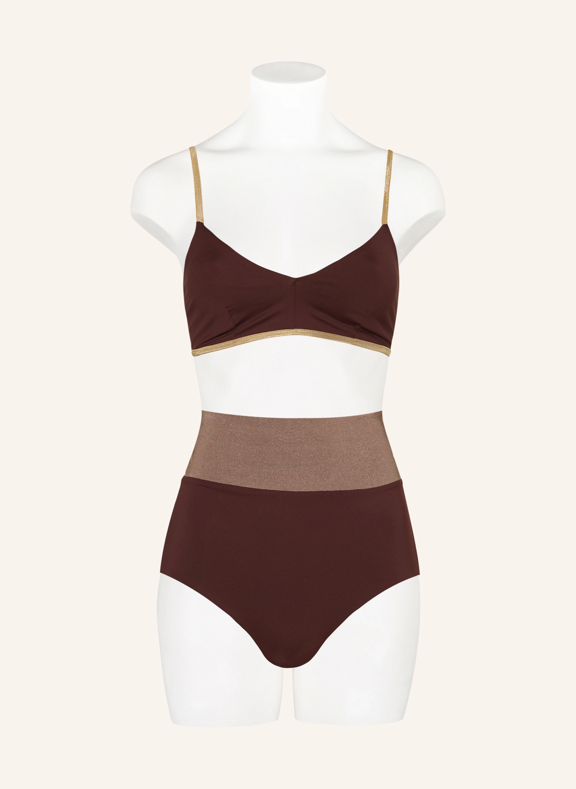 MYMARINI High-Waist-Bikini-Hose SHINE zum Wenden mit UV-Schutz 50+