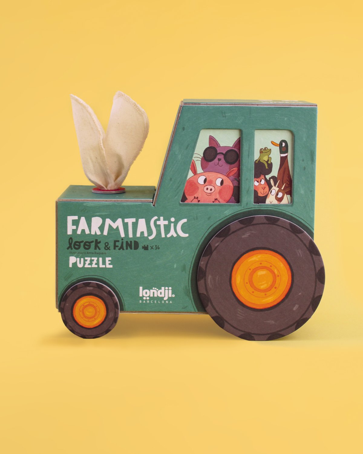 CHECK PRISE. Puslespill og “Hvor er…”-spill – 2i1 Puslespill Barn 3år+ | Farmtastic