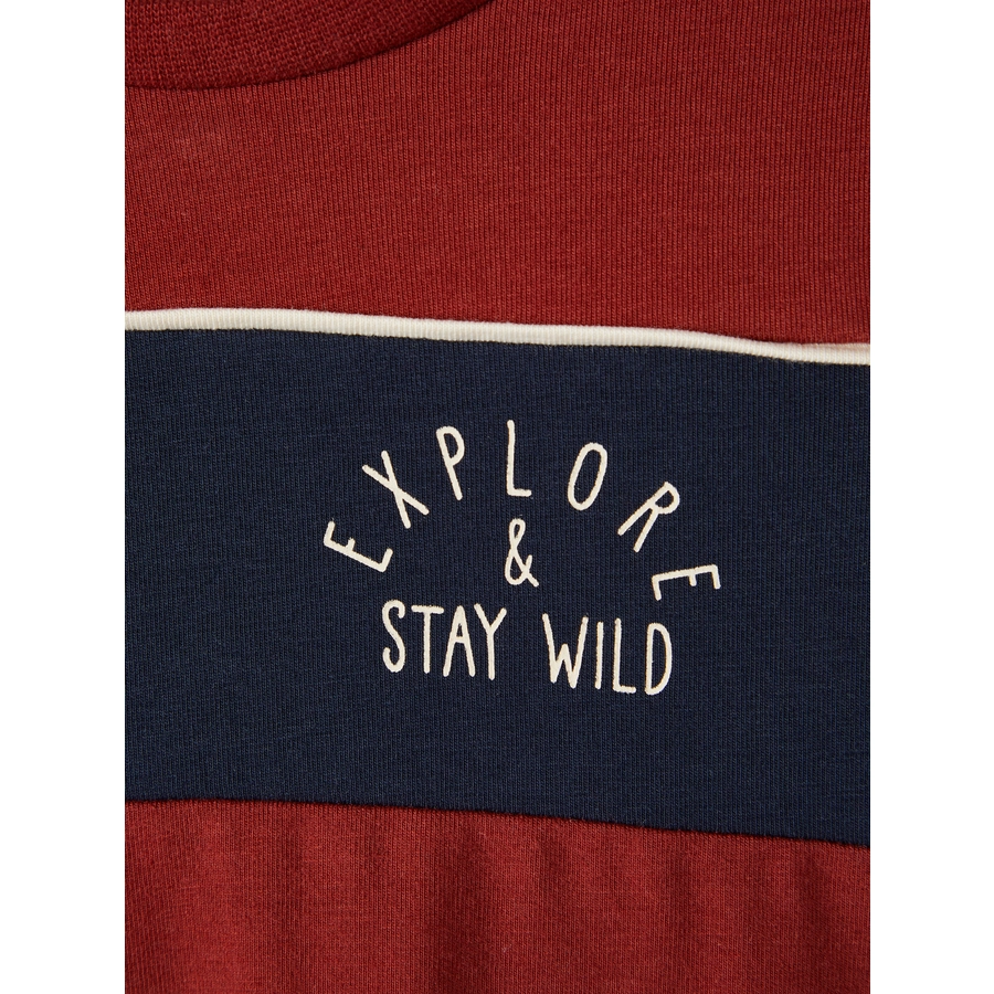 name it Langarmshirt Nmmras Fired Brick