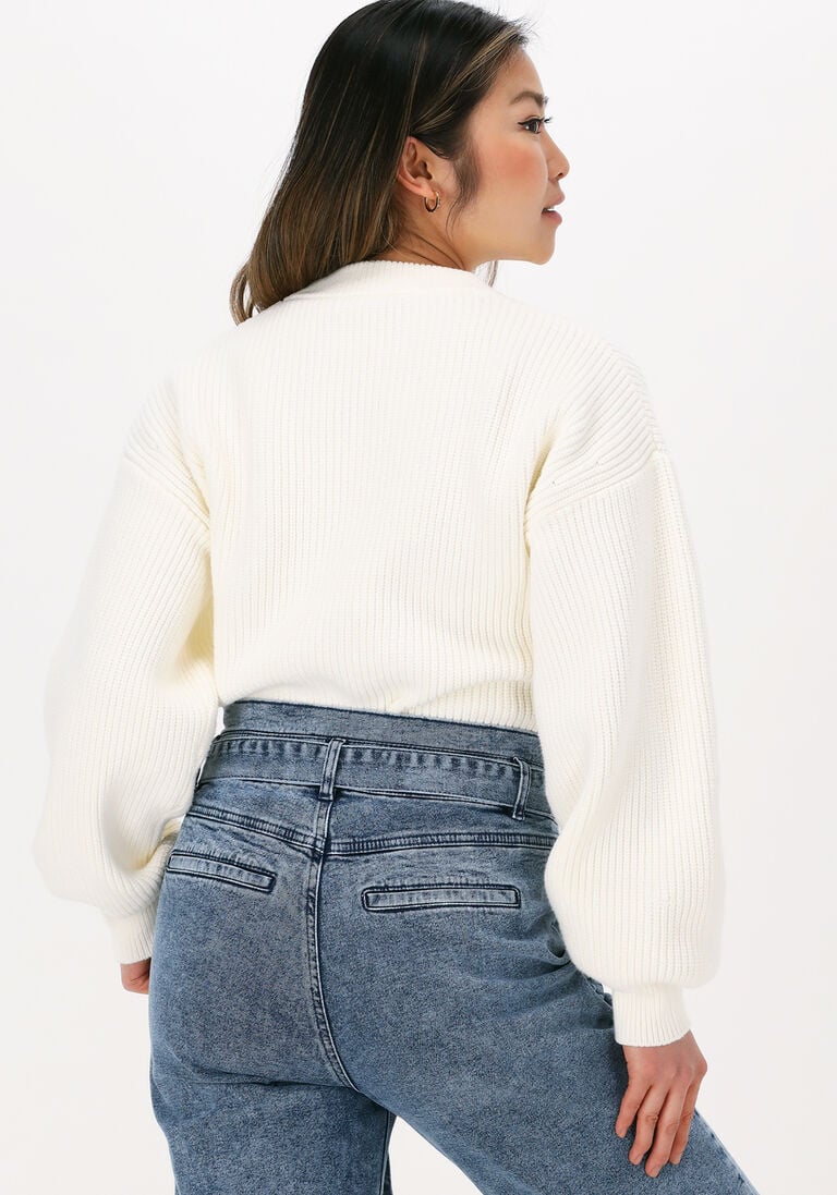 GESTUZ ecru gestuz trui emblagz pullover