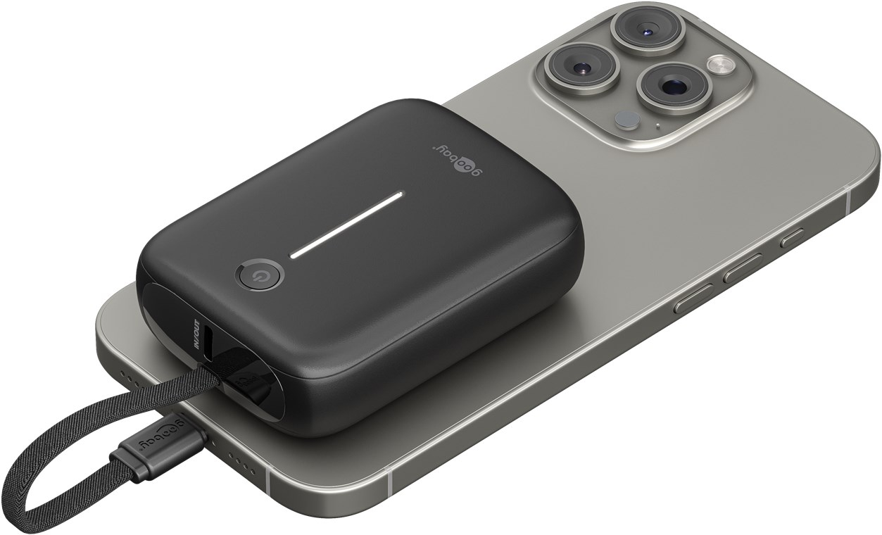 (20W) 10000mAh Powerbank USB C / USB A Ladegerät inkl. USB C Ladekabel Power Delivery (76251) - Schwarz
