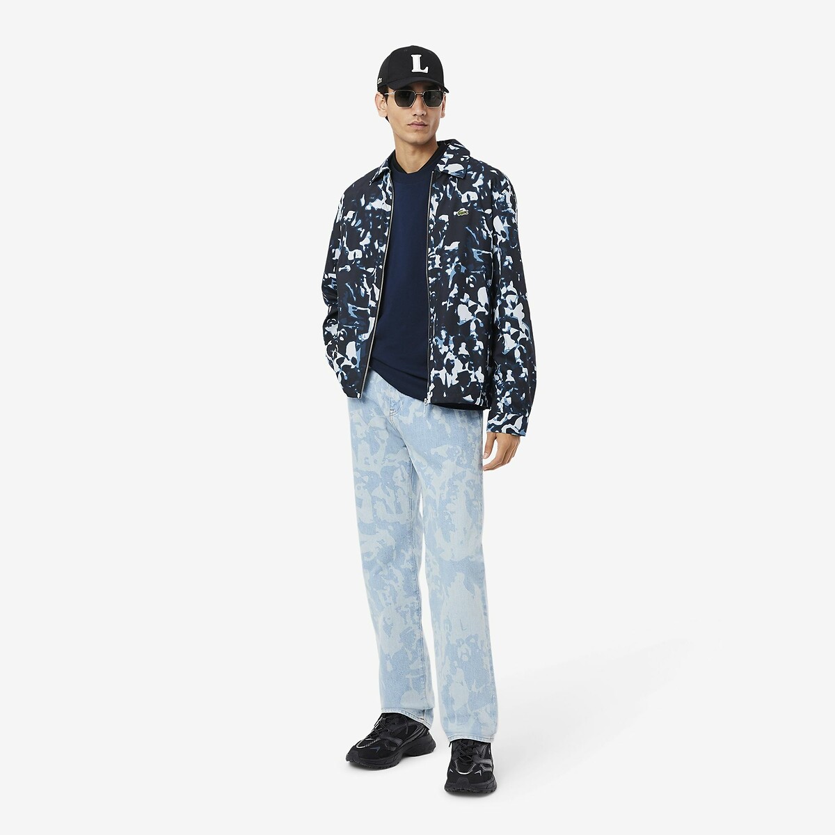 LACOSTE<br>Camiseta de manga comprida de algodão