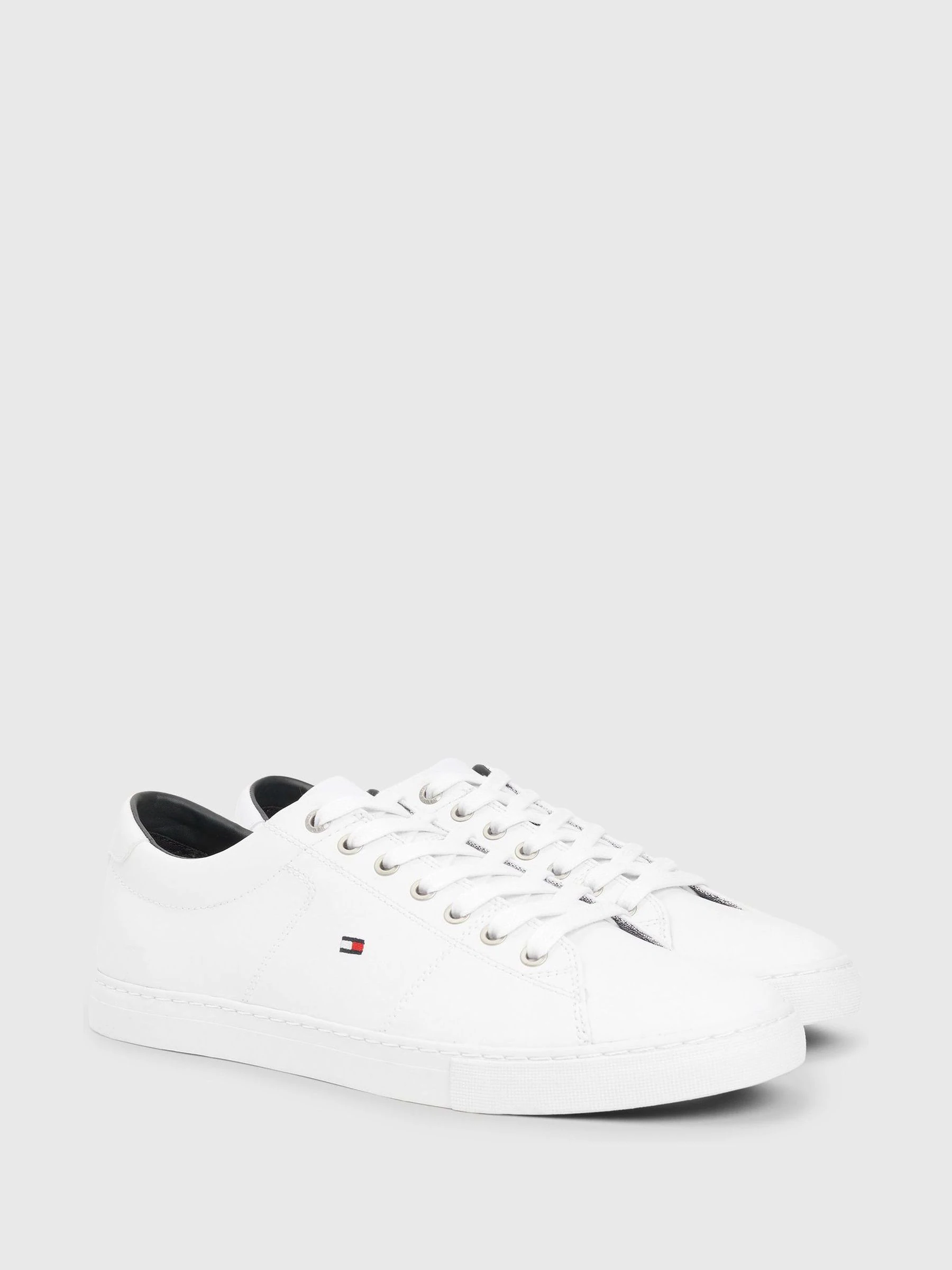 Wit - Tommy Hilfiger - Must-have leren detail sneakers