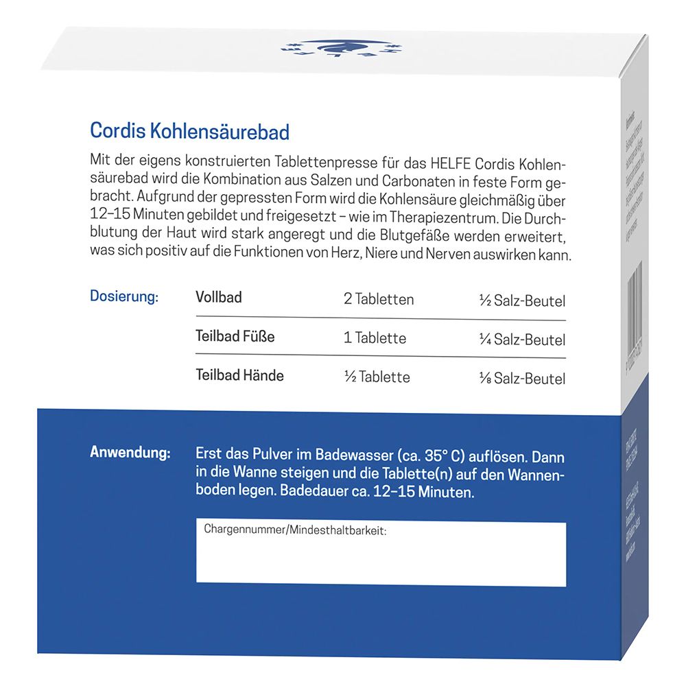 HELFE Cordis Kohlensäurebad