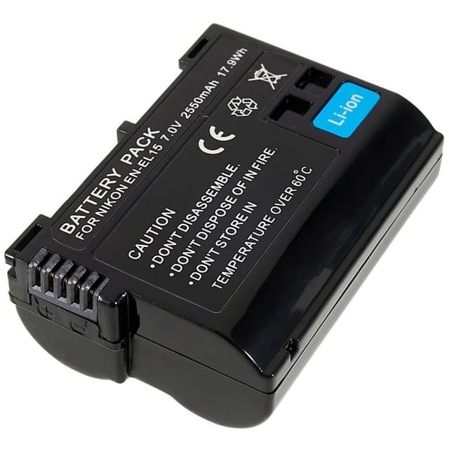 Til Nikon D7000 7.0V 2550mAh kamerabatteri Kodning: EN-EL15